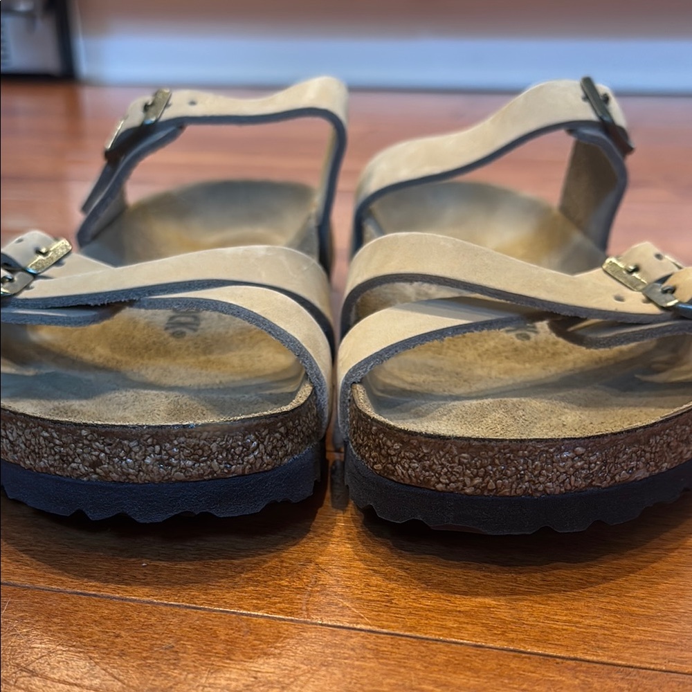 Birkenstock Women's Franca Beige Double Strap Sandals - Picture 7 of 9